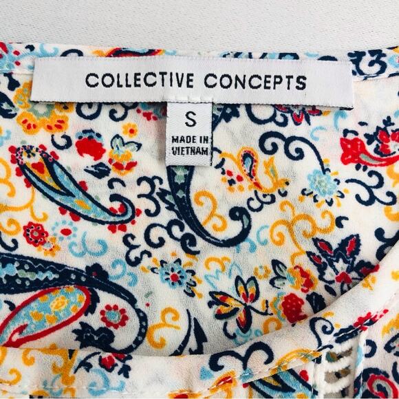 Collective Concepts Floral Print Popover Top - Picture 9 of 16